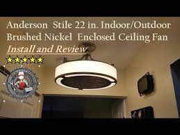 These quaint flush mounted ceiling fans are great solutions for circulating air throughout rooms with lower ceilings or closer walls. Stile Anderson 22 In Enclosed Ceiling Fan Install And Review Cf0110 Youtube