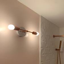 Rose Gold Vanity 1950 S Lighting Bathroom Lighting Etsy Rose Gold Lights Bathroom Lights Over Mirror Gold Bathroom Fixtures