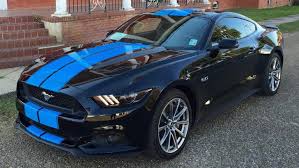 Matte Black W/ Gloss Grabber Blue Stripes... | Ford Mustang, Mustang, 2012  Ford Mustang