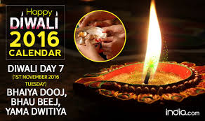 Practical, versatile and customizable november 2016 calendar templates. Diwali 2016 Date Significance When Is Diwali Why Is Diwali Celebrated What Is Festival Of Lights India Com
