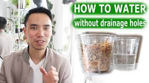 This hanging plant pot comes with drainage holes, balance drainage, to create a healthy living environment for your indoor and outdoor plants. How To Water When You Have No Drainage Holes House Plant Journal Youtube