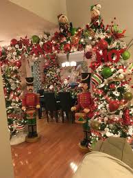 Arch Tree Nutcracker Black White Red And Lime Green Christmas Time Christmas Decorations Christmas Tree Decorations