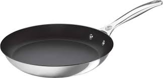 Le Creuset 10 Inch Stainless Steel Fry Pan Size One Size Metallic Home Decor Steel Decor