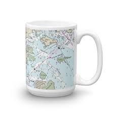 Surf City Long Beach Island Nj Icw St M 35 40 Chart Mug