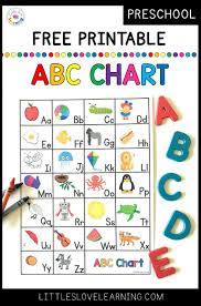 Free Preschool Kindergarten Abc Flashcards Printable Chart Abc Flashcards Printable Abc Flashcards Abc Chart