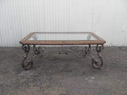 Remove the glass top of the coffee table, and set it aside. Wrought Iron Coffee Table Urban Island Home Furnishings Iron Coffee Table Coffee Table Glass Coffee Table