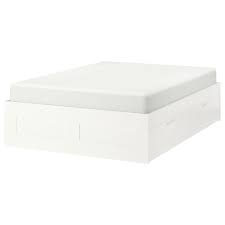 I know it will easily last us. Ikea Brimnes Bed Frame With Storage White Queen