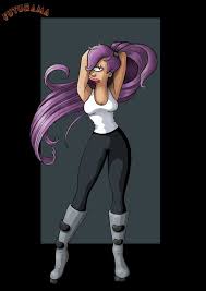 Bite My Shiny Metal Aff Flag Leela Futurama By Gary Anderson Leela Futurama Leela Fantasy Girl