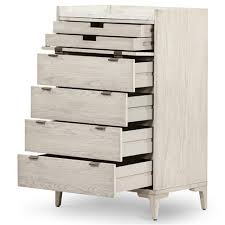 Get white 6 drawer dresser at alibaba.com and add style and function to a bedroom. Vienna Rustic Lodge Beige Oak Wood Grey Marble Top 5 Drawer Tall Chest Dresser Kathy Kuo Home