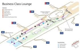 Emirates Terminal 3 Business Class Lounge Map Dubai Airport Airport Map Airports Terminal