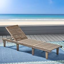 The wyatt wood chaise lounge with cushion makes the perfect lawn or poolside addition. Ariana Acacia Wood Outdoor Chaise Lounge With Cushion Walmart Com Walmart Com