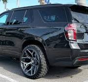 22" 4Play Wheels 4P06 Brushed Black Deep Concave Off-Road Rims
