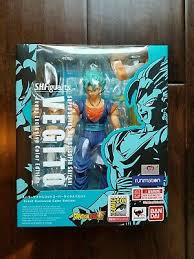 What is in the box of god super saiyan vegito sh figuarts ? Sdcc 2018 Sh Figuarts Super Saiyan God Vegito Event Exclusive Color Edition 168 00 Picclick