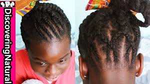 Recommended hair products for cornrows. Naturalhair Kids Hairstyle Big And Small Cornrow Criss Cross Natural Hair Youtube