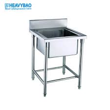 Kitchen sinks come in different mounting styles and sink types. China Heavybao Single Bowl Custom Made Kitchen Sinks Custom Size Washing Basin Sinks Deep Sink For Laundry China Stainless Steel Sink Kitchen Sink