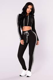 Tennis Courts Ii Set Black White Activewear Fashion Nova
