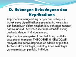 Kebudayaan dan Kepribadian | PPT