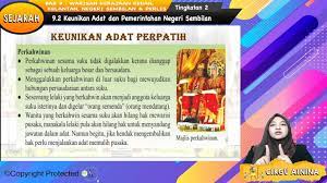 Informasi lengkap institut pemerintahan dalam negeri (ipdn) tahun institut pemerintahan dalam negeri. F2 Sej 09 06 Keunikan Adat Dan Pemerintahan Negeri Sembilan My E Tuition