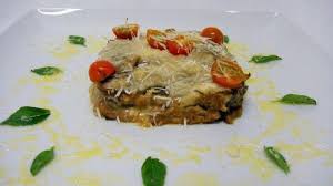 Greek Mussaka Eggplant Goat Cheese And Lamb Ragout