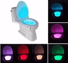 Sensor De Movimiento Con Luz Led Para Inodoro De Bano 8 Colores Toilet Inodoros Unbranded Bathroom Night Light Smart Toilet