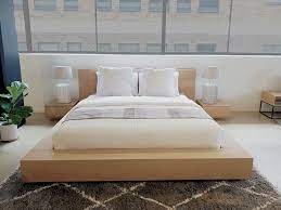 floating platform bed antares oak clear finish beds floating platform bed platform bed designs white platform bed