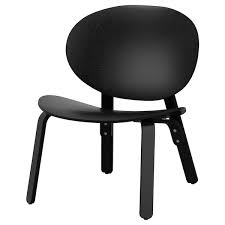 Froset كرسي مريح صباغ أسود قشرة سنديان Ikea
