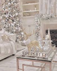 To make these cheap party decorations, brush candles with glue and roll them in a mixture of epsom salt and glitter. 20 Elegant White Winter Wonderland Themed Decoration Ideas Lmolnar Elegant Christmas Decor White Christmas Trees Elegant Christmas