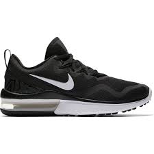 nike womens air max fury running shoe black white black aa5740 001