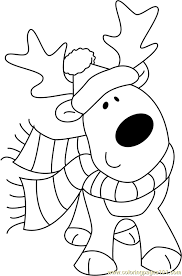 Blacktail mule deer coloring page from mule deer category. Christmas Cute Deer Coloring Page For Kids Free Christmas Animals Printable Coloring Pages Online For Kids Coloringpages101 Com Coloring Pages For Kids
