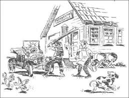 Early Rockport, the Pressentin store and Cliff Garrett's Model T