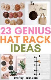 Furthermore, wearing a hat is an easy way to the hat rack gives your room a sense of rustic and homey atmosphere. 23 Functional Hat Rack Ideas We Love Craftsy Hacks