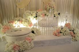 Mini pelamin nikah atau tunang yang simple. Baby Crib Pelamin Aqiqah Yang Elegan