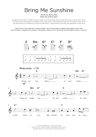 Be the first to review this product. Bring Me Sunshine Sheet Music Morecambe Wise Beginner Ukulele