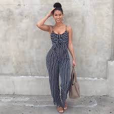 Black And White Striped Jumpsuit Outfit Ideas Pin On Outfits
