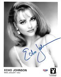 Echo Johnson Signed Playboy 8x10 Photo PSA/DNA COA Official Playmate  Headshot 2