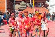 Image result for Tourist guide Celebrating Holi in Nepal
