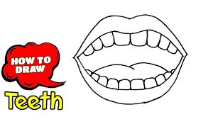 How To Draw Teeth | Teeth Drawing Cartoon (Step By Step Guides) | Easy D...  | Teeth Drawing, Easy Drawings, Figure Drawing Reference