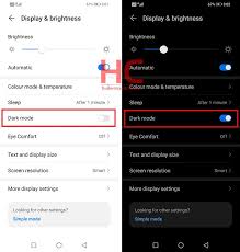 Here, click on dark mode. Emui 10 How To Enable Dark Mode Hc Newsroom