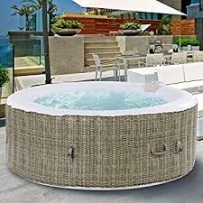 Amazon Com Gymax Outdoor Spa 6 Person Portable Inflatable Hot Tub With Accessories Set For Relaxation Hy Inflatable Hot Tubs Best Inflatable Hot Tub Hot Tub