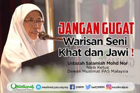 Kaligrafi secara umumnya mempunyai maksud seni penulisan yang indah. Jangan Gugat Warisan Seni Khat Dan Jawi Berita Parti Islam Se Malaysia Pas