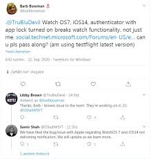 Consider installing the official microsoft authenticator app on your smartphone. Watch Os 7 Ios 14 Breaks Authenticator App Functionality Born S Tech And Windows World