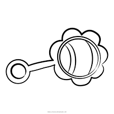 Baby Rattle Coloring Page Ultra Coloring Pages