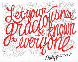 Philippians 4:5 let your gentleness be known to all men. spanish Sunday Scripture Coloring Page From Victory Road