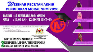 Other government listings in johor bahru, johor Webinar Pecutan Akhir Pendidikan Moral Spm 2020 Youtube
