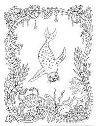 Coloring pages & books adults / graphics. Download Coloring Page Fantasy Seal You Be The Artist Color Etsy In 2021 Coloring Pages Fantasy Animal Coloring Pages Coloring Pages
