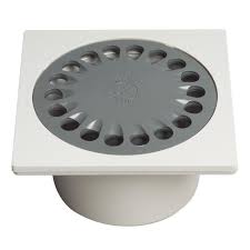 Sortie verticale ø 40 mm à coller sur tube ou sur coude. Wirquin Bonde De Sol Sp6000 10 X 10 Cm O 40 Mm Corps Blanc Grille Inox A Coller Cdiscount Bricolage