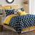 Navy And Yellow Bedroom
