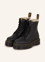 Dr. Martens Lace-up boots JADON with faux fur in black