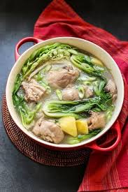 Pesang Manok A Type Of Filipino Boiled Soup Made Of Chicken Potatoes Cabbage And Bokchoy And Flavored With Fr Chicken Nilaga Recipe Recipes Healthy Recipes