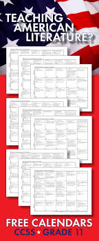 Free Month At A Glance Calendars To Help With Your Planning American Teaching American Literature American Literature High School Teaching High School English